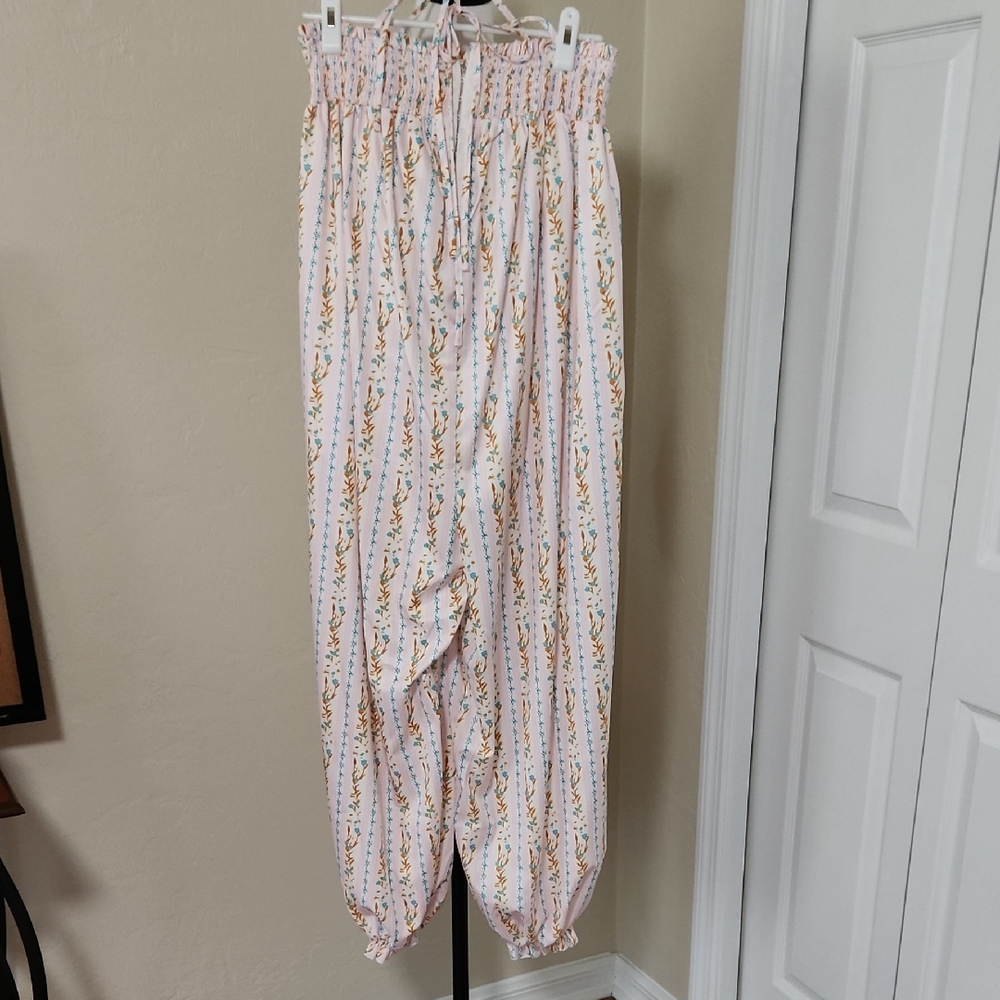 Floral Striped Women's Joggers